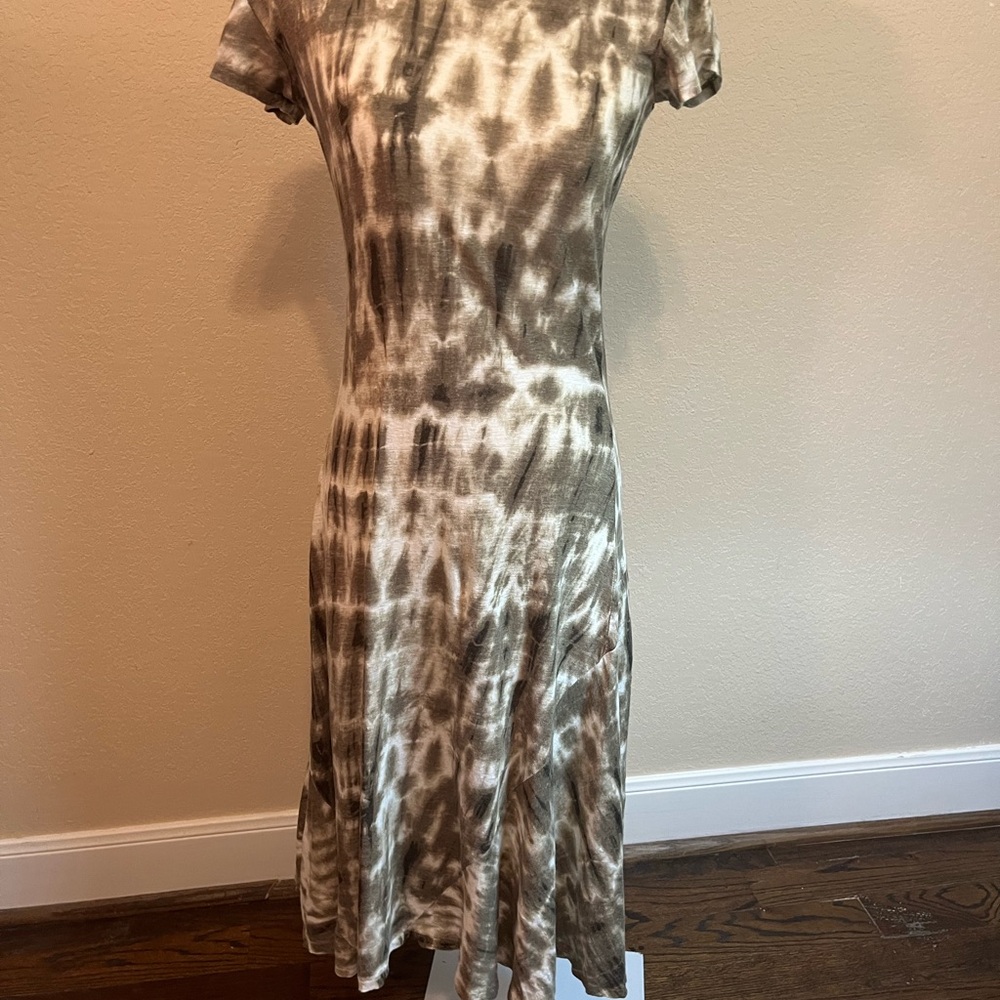 Polo Tie-Dye Brown and Cream Women's Dress